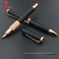 Perfect gift metal roller ball pen with custom logo promotional black matte rose gold custom gel pen